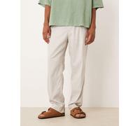 Mango - Joggers color pietra con pieghe-Neutro 38