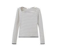 MANGO Maglietta 'PORTA' nero / offwhite Donna MANGO XL