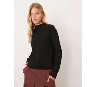 Mango - Maglione accollato nero XS