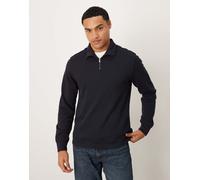 Mango - Maglione blu navy con zip corta 2XL