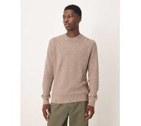 Mango - Maglione color pietra in 100% lana-Neutro XL