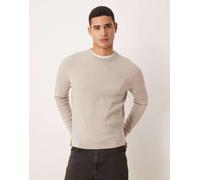 Mango - Maglione girocollo in misto cotone beige-Neutro XL