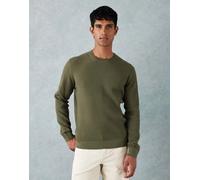 Mango - Maglione girocollo in misto cotone verde oliva-Neutro M
