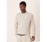Mango - Maglione girocollo spesso in cotone tonalità naturale-Neutro 2XL
