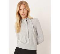Mango - Maglione grigio con dettaglio stile sciarpa S