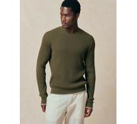 Mango - Maglione in misto cotone kaki-Verde L