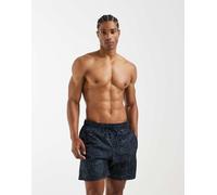 Mango - Pantaloncini blu navy con stampa a fiori S