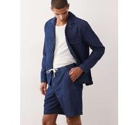 Mango - Pantaloncini comodi in misto cotone effetto denim blu XS