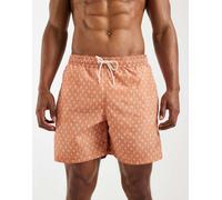 Mango - Pantaloncini da bagno arancioni con stampa-Arancione XL