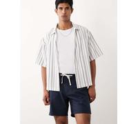 Mango - Pantaloncini in misto cotone blu navy con coulisse XS