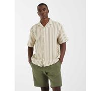 Mango - Pantaloncini misto cotone testurizzato kaki-Verde M