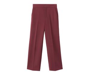 MANGO Pantaloni con piega frontale rosso scuro Donna MANGO 40