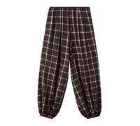 MANGO Pantaloni 'Marmol' bordeaux / bianco Donna MANGO 36