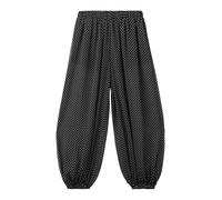 MANGO Pantaloni modello harem 'Poky' nero / bianco Donna MANGO S