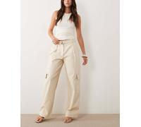 Mango - Pantaloni multitasche ampi beige-Neutro 42