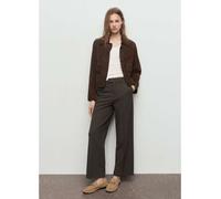 Mango - Pantaloni sartoriali dritti kaki con piega sul davanti-Verde 40