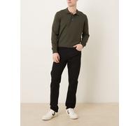 Mango - Patrick - Jeans dritti neri in misto cotone-Nero 40