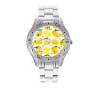 Mango Pattern Orologi da uomo in acciaio inox cinturino analogico al quarzo orologio da polso business, Stile:, regular