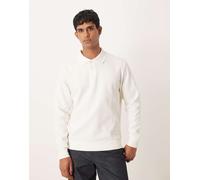 Mango - Polo bianca in misto cotone con bottoni-Bianco S