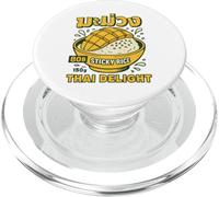 Mango Riso Appiccicoso Dessert Tailandese Cartoon Food Art PopSockets PopGrip per MagSafe