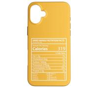 Mango secco Fatti Nutrizionali Pannello Tipografia Design Custodia per iPhone 16 Plus
