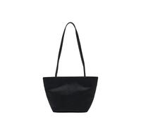 Mango borsa a spalla in pelle cavallino nera-Nero No Size