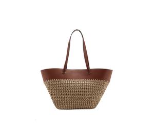 MANGO Shopper 'PAROS' beige / marrone Donna - PROMO - Accessori - Borse & zaini - Borse MANGO One Size