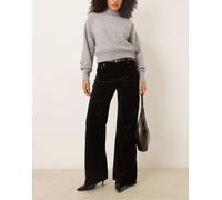 Mango - Siracusa - Jeans a fondo ampio in velluto nero 42