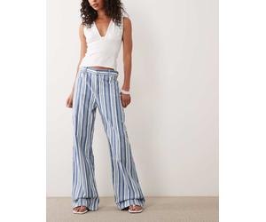 Mango - Siracusa - Jeans in misto cotone blu a righe 48