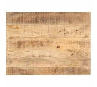 Mango Solid Wood Table Top, spessore 25 - 27 mm, 80 x 70 cm, durevole in legno, per uso da cucina, ufficio, ristorante