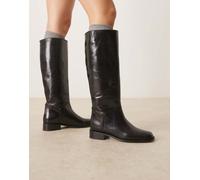 Mango - Stivali al ginocchio bassi neri-Nero 40