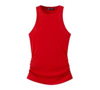 Mango- In collaborazione con Hailey Bieber - Canotta in 100% cotone con dorso a vogatore rossa-Rosso M