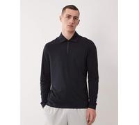 Mango - Top tecnico leggero termoregolante blu navy con zip corta L