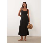 Mango - Vestito lungo nero con cut-out M