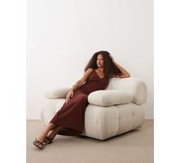 Mango - Vestito midi da mare trasparente arancione-Rosso XS