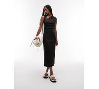 Mango - Vestito midi nero con cut-out sulla spalla XS