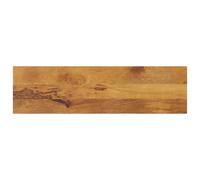 Mango Wood Table Top 120 x 20 x 3,8 cm, rettangular Solid Wood Desk Top, finitura naturale per tavolette da Dining, Rustic Kitchen Countertop