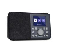 MangoKit MD3 Radio Digitale Portatile DAB/DAB+ e FM,altoparlante Bluetooth,cuffie,40 stazioni preimpostate,sveglie e orologio,schermo a colori,batterie e alimentazione elettrica - Grigio Scuro