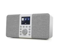 MangoKit MD5 DAB stereo con altoparlante Bluetooth,digitale DAB+,radio FM da alimentata a rete a batteria,display a colori,40stazioni preimpostate,sveglia e orologio,Snooze,porta cuffie-grigio pietra