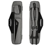 MangoRun Pool Cue Case 4x4 with Backpack Straps Carrying Case for 4 Pool Cues (Grey)