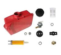 MANGRY Serbatoio Carburante Diesel L100 CMPL CW Fit for YANMAR L90 E più 406CC 9HP Motore TIMONE COLTIVATORE Filtro Tappo PE TCOCK 4.5L Rosso/Nero (Color : Fuel Tank Assembly)