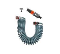 Manguera flexible de riego de 15 m con accesorios de conexión y lanza de riego ref. 8114