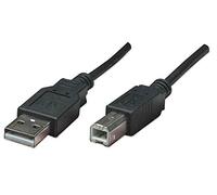 MANHATTAN 0.5M USB 2.0 A M/B M Cable USB 0,5 M USB A USB B Negro