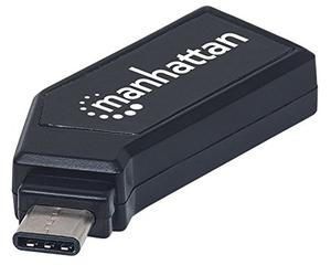 Manhattan 102001 Mini Lettore/Scrittore Multi-Card USB-C