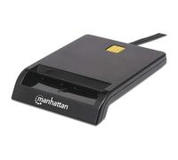 Lettore smart card USB 12Mbps compatto nero - Manhattan I-CARD CAM-USB2MH