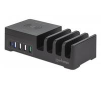 Manhattan 102230 Stazione di ricarica Qi Quick 3A USB-C 55W