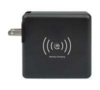 Manhattan 102452 5 V 3 A Nero 4-in-1 Travel Wall Charger and Powerbank 8,000 mAh