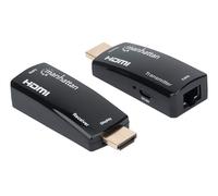 Manhattan 1080p@60Hz Compact HDMI over Ethernet Extender Kit, Extends Distances