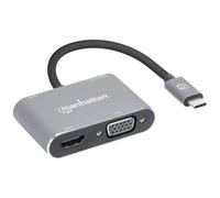 Manhattan 130691 Docking station USB-C® USB-C to HDMI & VGA 4-in-1 Docking-Konv