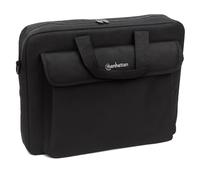 Manhattan 15.4 Notebook Briefcase Black London, Polyester, 438889 (London, Polyester Fits widescreeens up to 15.6)